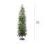 Arbre de Noël artificiel 6 pi avec support en métal stable pour la décoration des Fêtes
