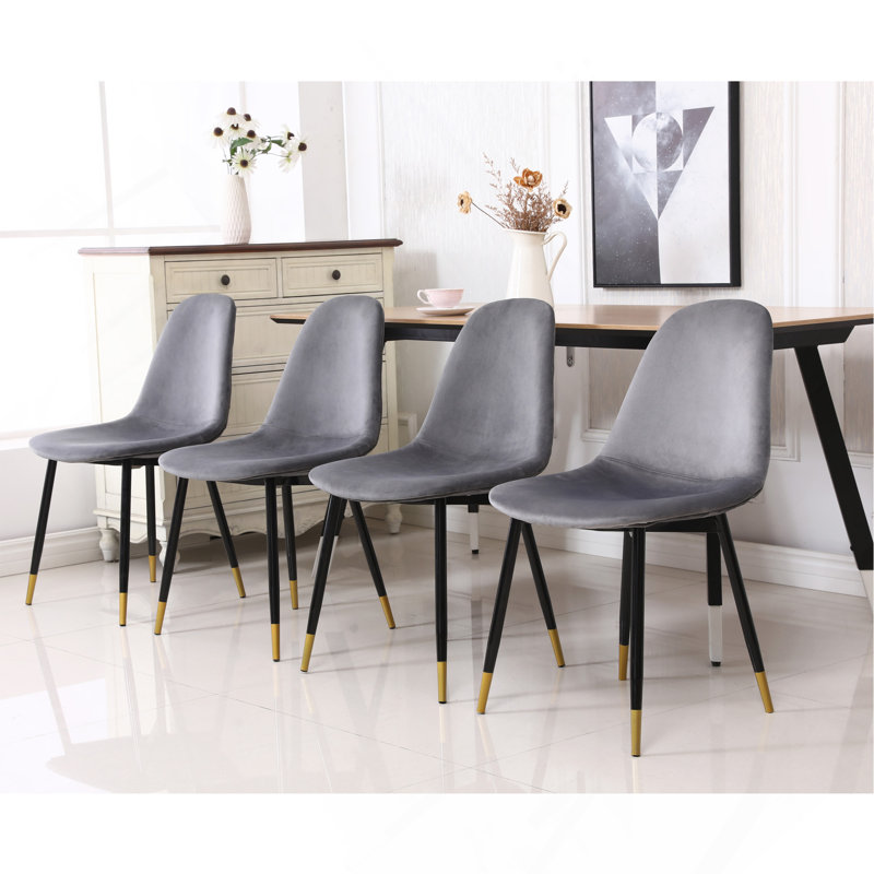 Chaises de salle à manger Lassan, Gris