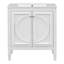 Meuble-lavabo de salle de bain avec lavabo et deux portes avec tablette-829760480