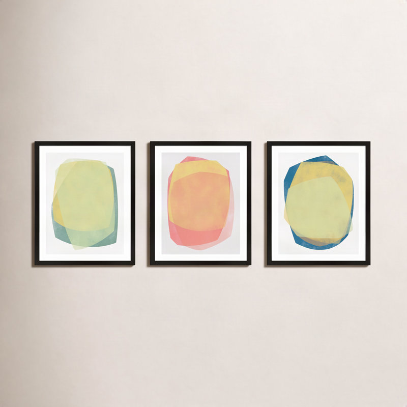 Eclipse 1-3 Painting by Jacques Pilon, 38" H x 90" W, Black