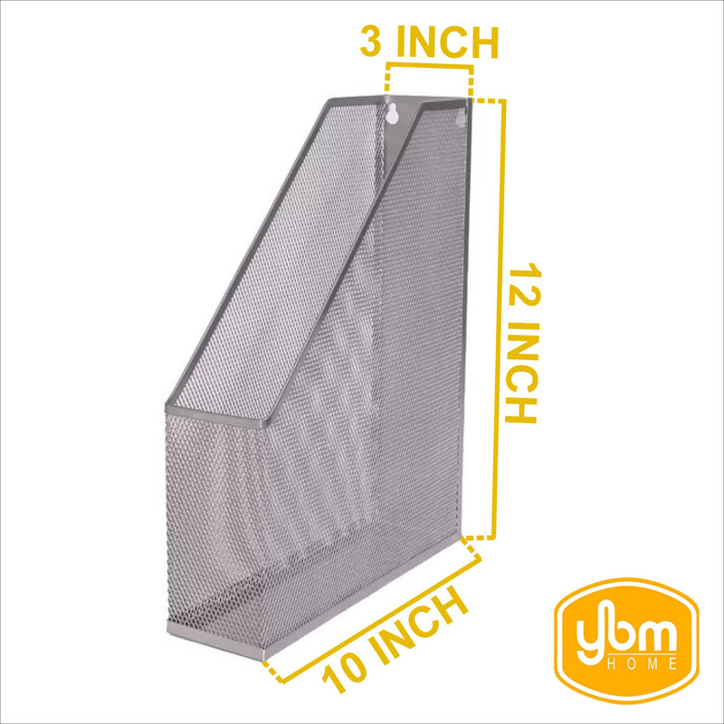 YBM Home Steel Decorative Bin, Black