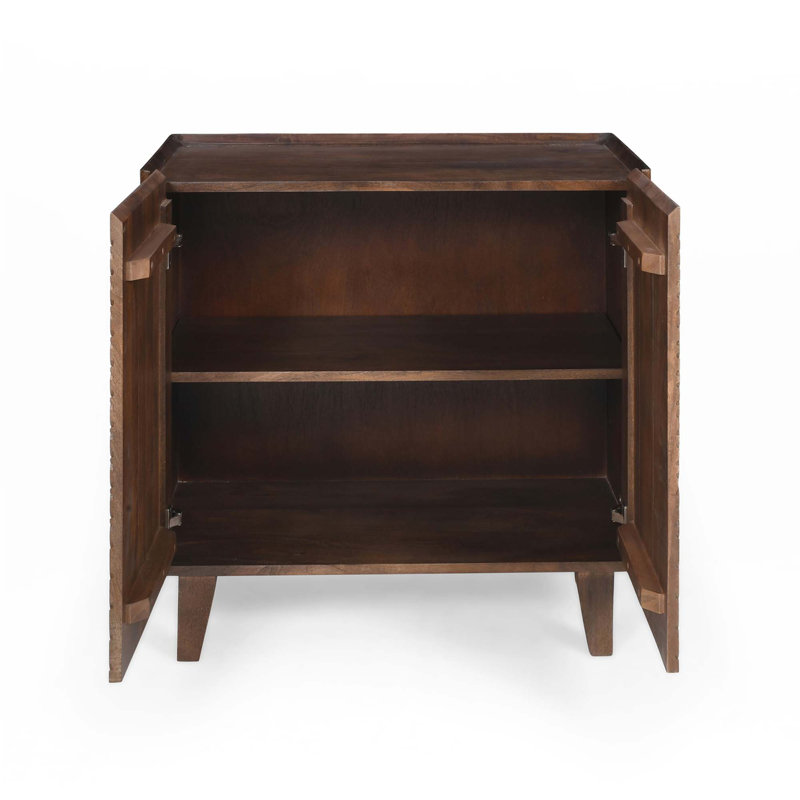 Armoire d'appoint en bois avec rangement, Miel