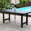 Repas d'extérieur, style, noir, sièges 4, avec trous de parasol, convient aux pelouses et au bord de la piscine, aux intempéries, à la construction, peu d'entretien, facile à nettoyer, une table, quatre chaises, des espaces,-411273399