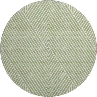 Premium Machine Washable Prisco Aloe Rug