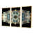 Toile avec cadre flottant or