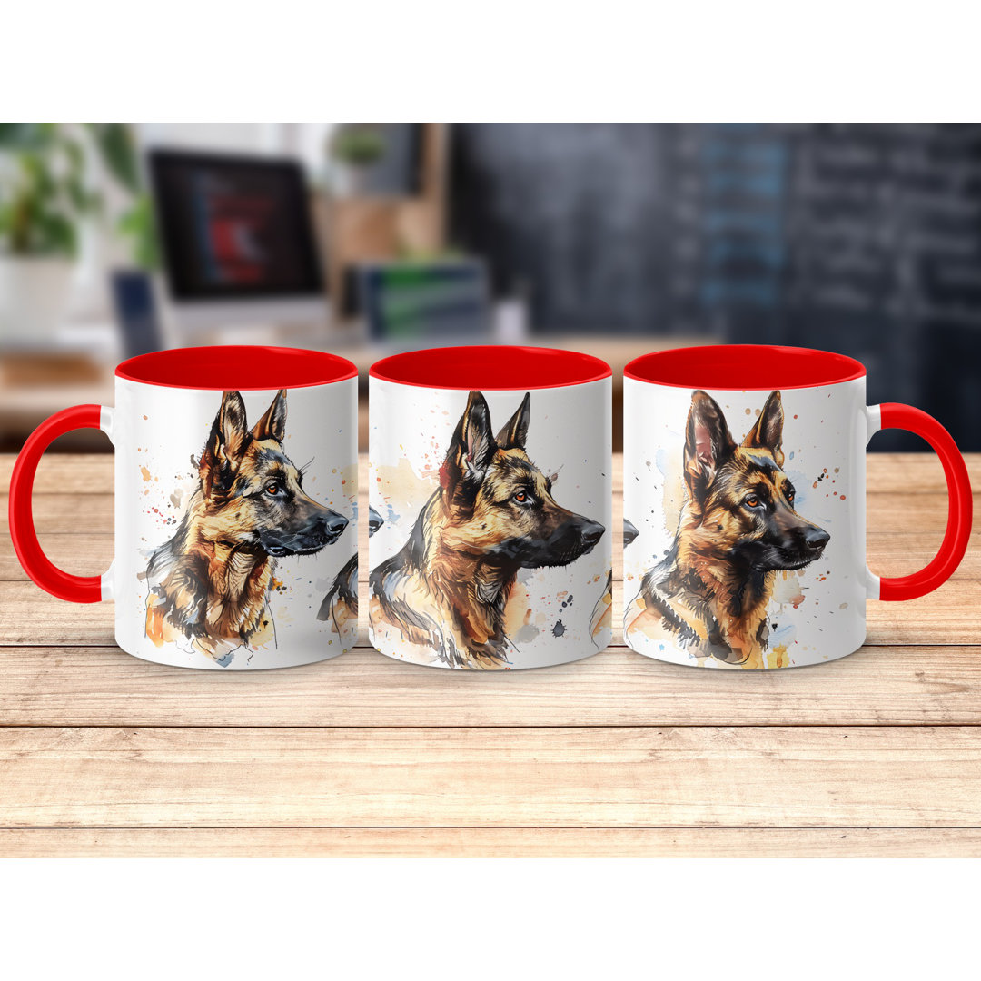 Artistic German Shepherd Dog Breed 11oz Coffee Mug