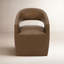 Chaise roulante Barrow en cuir brun clair