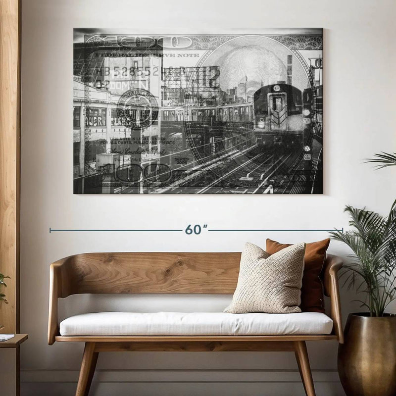 Sireci Manhattan Dollars Line 7, 34" H x 51" W