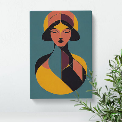 Coloured Woman No.3 - Wrapped Canvas Print