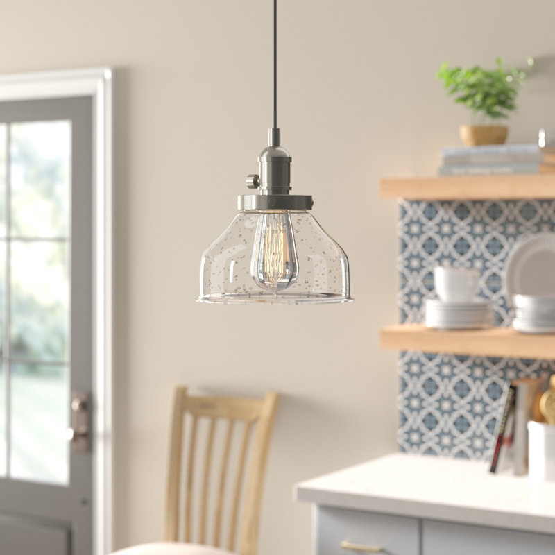 Antioch 1 - Light Single Pendant, Brushed Nickel