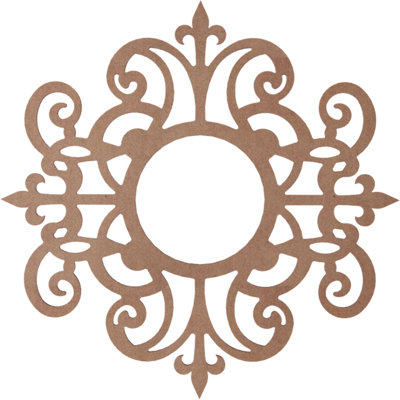 Médaillon de plafond en bois d'aulne Dijon