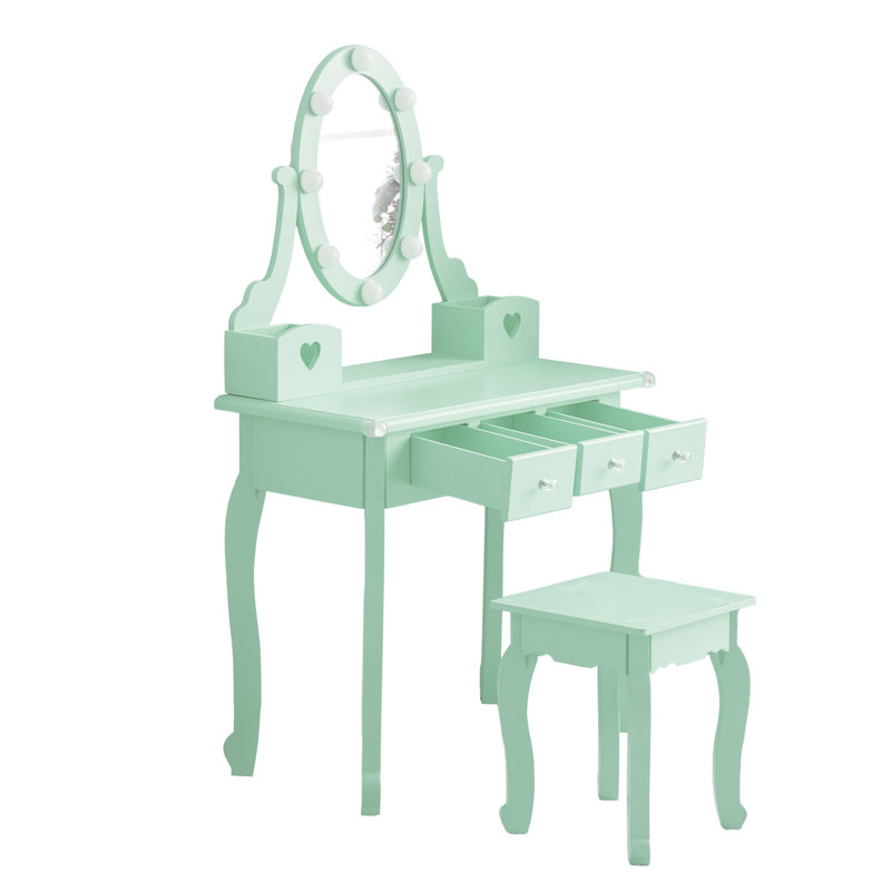 Kid Dressing Table Set, Green