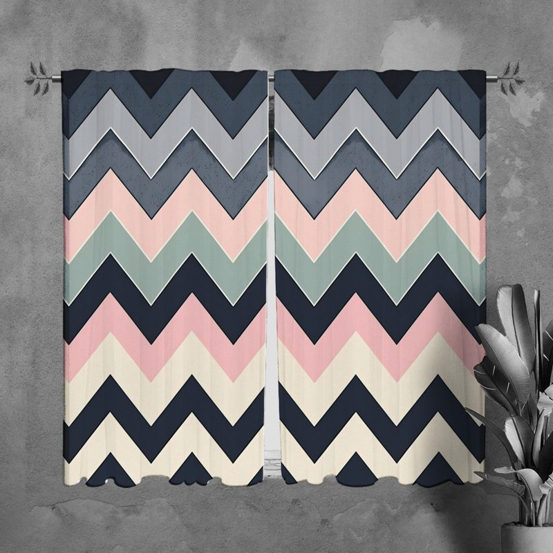 Paire de rideaux obscurcissant en polyester Tashma, L 40 po x L 61 po