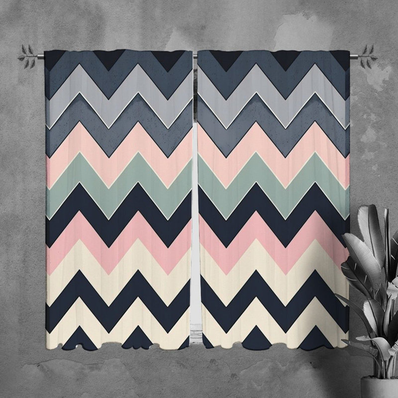 Paire de rideaux obscurcissant en polyester Tashma, L 20 po x L 61 po