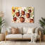 Art mural en métal beige-1844133595