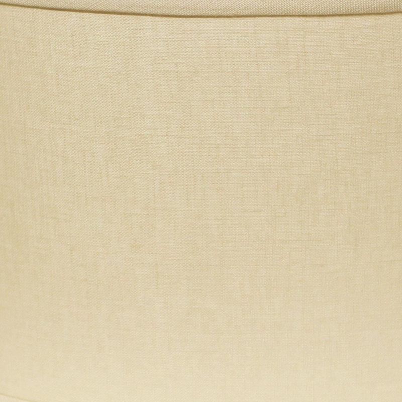 Abat-jour ovale en lin Throwback, Beige, H 10 po x l 16 po x P 10 po