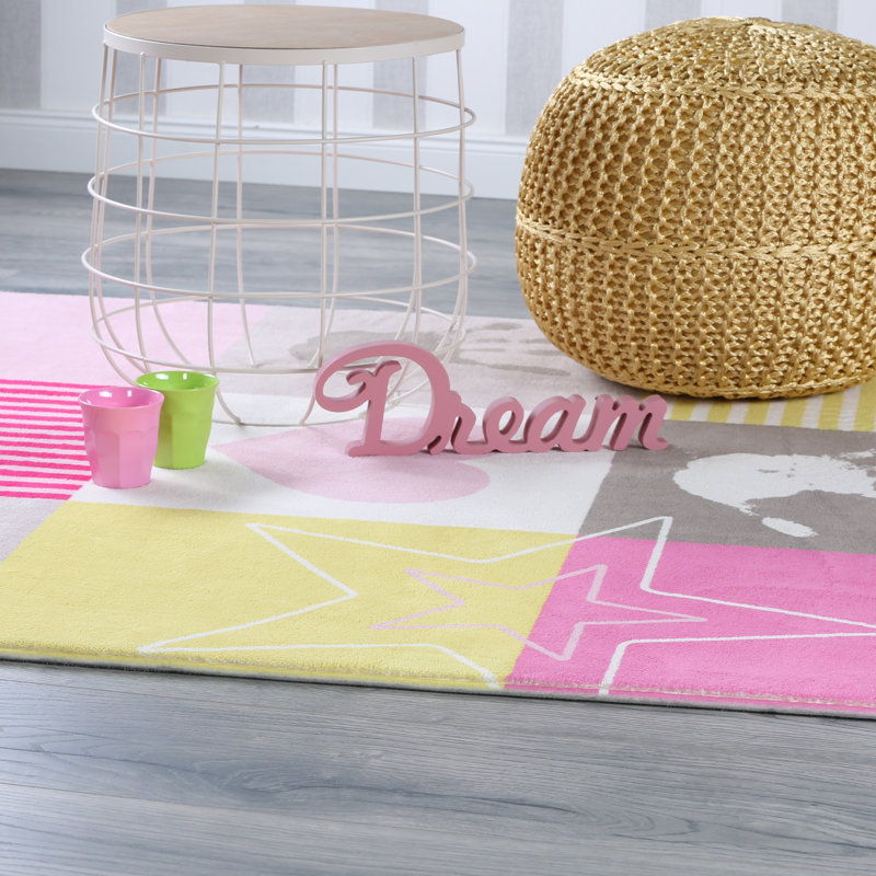 Stars Geometric Hand Tufted Area Rug, Rectangle 120 x 170cm