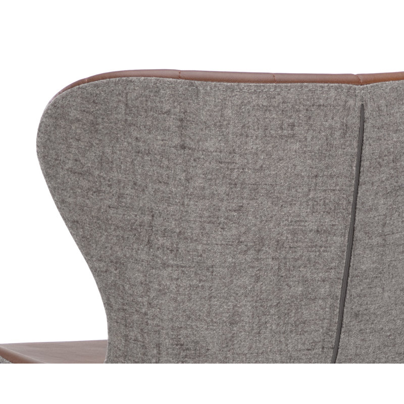 Arabella Upholstered Bar Stool, Brown, Bar Stool (30" Seat Height)