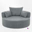 Fauteuil d'appoint pivotant surdimensionné-668936302-646453266
