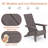 Plastic/Resin Folding Adirondack Chair-951865577