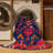 Machine Washable Tabriz Blue Area Rug-1107071406