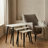 Nesting Side Tables Set Of 3 Mdf Top With Solid Wood Legs