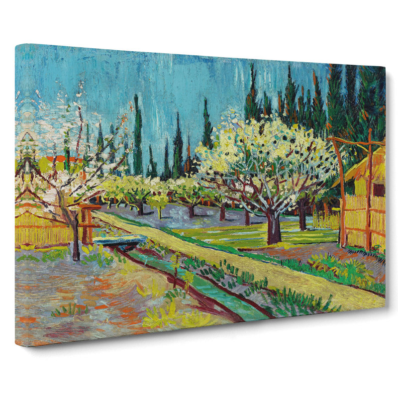 Orchard Bordered by Vincent Van Gogh - Wrapped Canvas, 40cm H x 60cm W x 3cm D