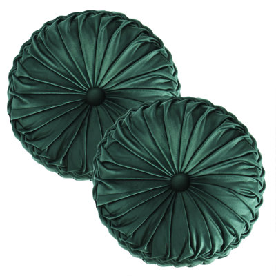 Velvet Round Throw Pillow