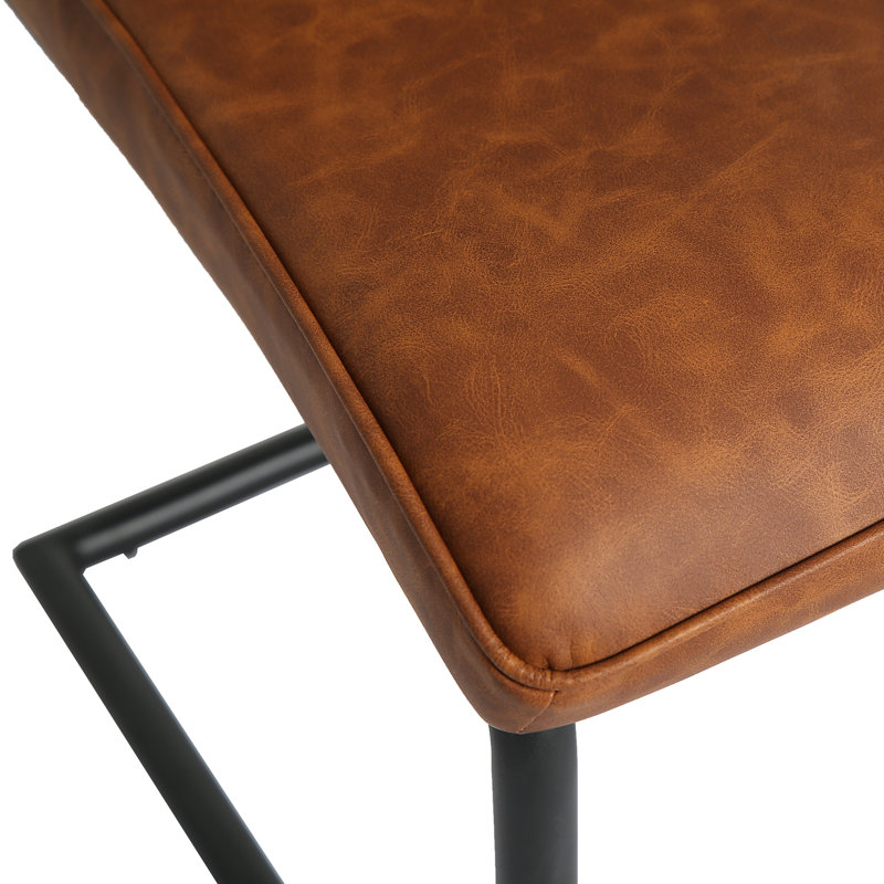 Cantilever Chair Set Asfand, Brown