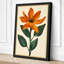 Orange Bloom Study Botanical - Wrapped Canvas-1591219059-1591219060