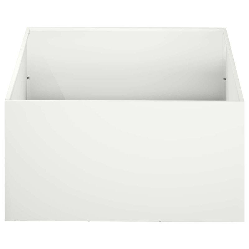 Planter, 30cm H x 60cm W x 60cm D, White, 1