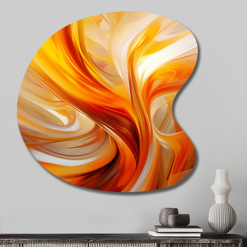 Coreta - Fractals, décoration murale asymétrique en métal, reproduction d'art moderne de forme irrégulière, H 27 po x l 27 po