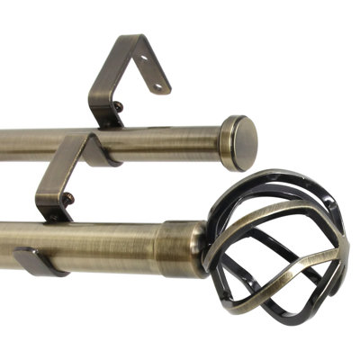 Tringle à rideaux double pour fenêtre Courville