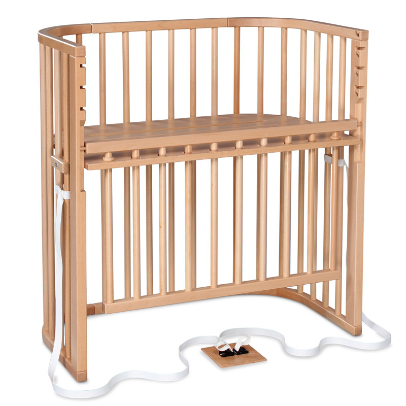 babybay Boxspring Comfort Plus co-sleeper, Natural Varnish