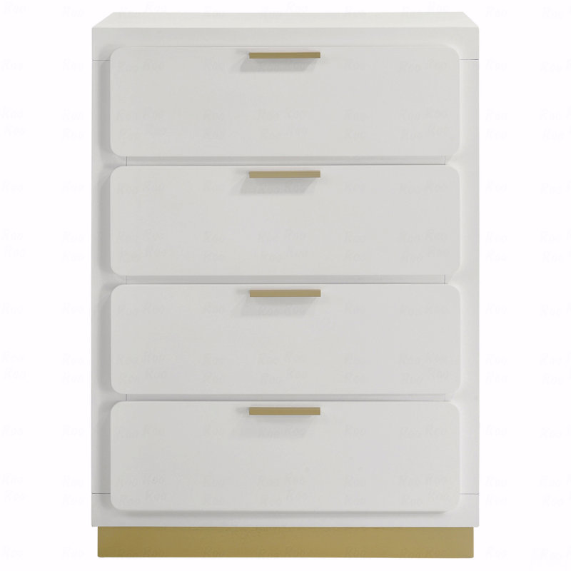 Commode 4 tiroirs, Blanc