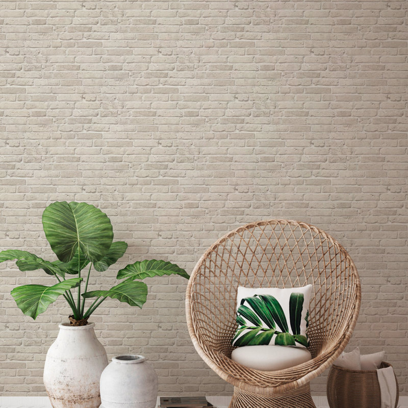 Rouleau de papier peint Brick and More Colelction, Blanc