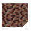 Courtepointe réversible cramoisi / kaki / espresso Wyatt-2065806762