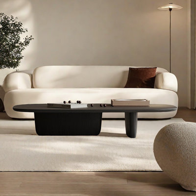 Table basse noire durable