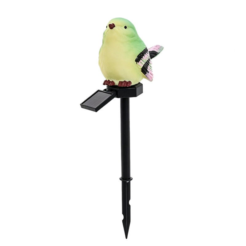 Bannière lampe solaire à piquet en forme d'oiseau, lampe DEL à insérer dans le sol pour décoration extérieure, quatre couleurs offertes