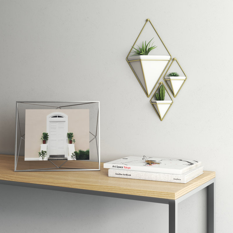 Topawa Brass Wire Picture Frame, Chrome, 8" x 10"