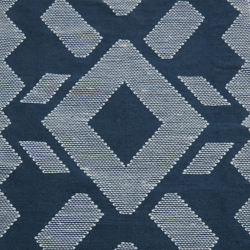 Tapis extérieur tissé à la main, bleu indigo, Rectangle 4 pi x 6 pi