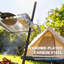 Barbecue pivotant, grille de cuisson réglable à 360 °
