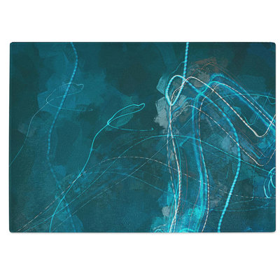 Tempered Glass Without You in Abstract Chopping Board
