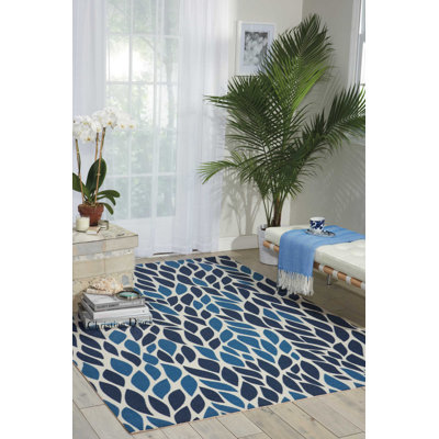 Tapis bleu moderne Dian