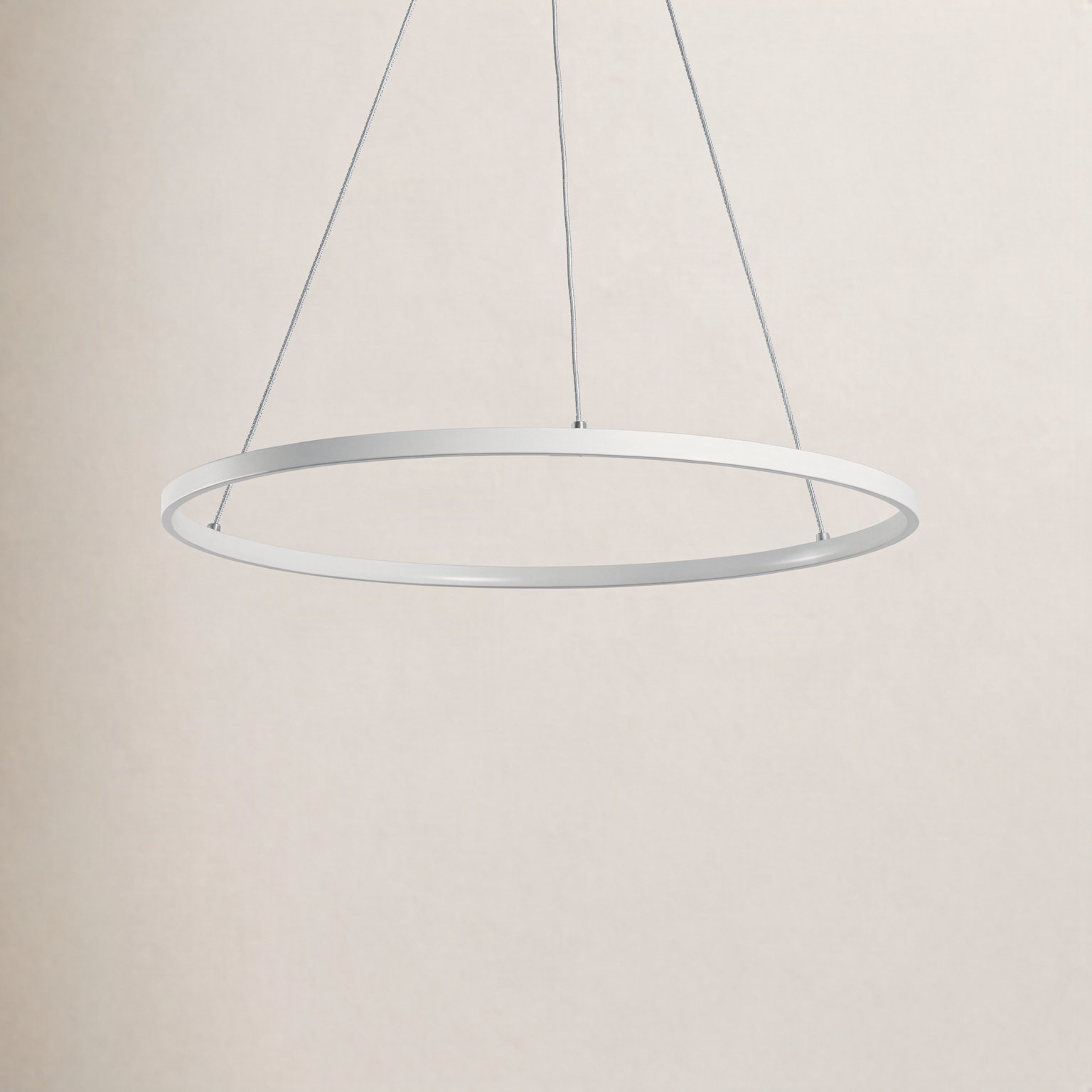 Odin Dimmable 1 - Light Pendant, 0.75" H x 23.75" W x 23.75" D, Matte White