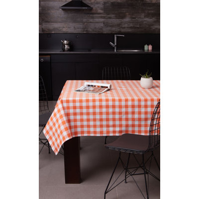 Kevan Plaid 100% Cotton Square Tablecloth