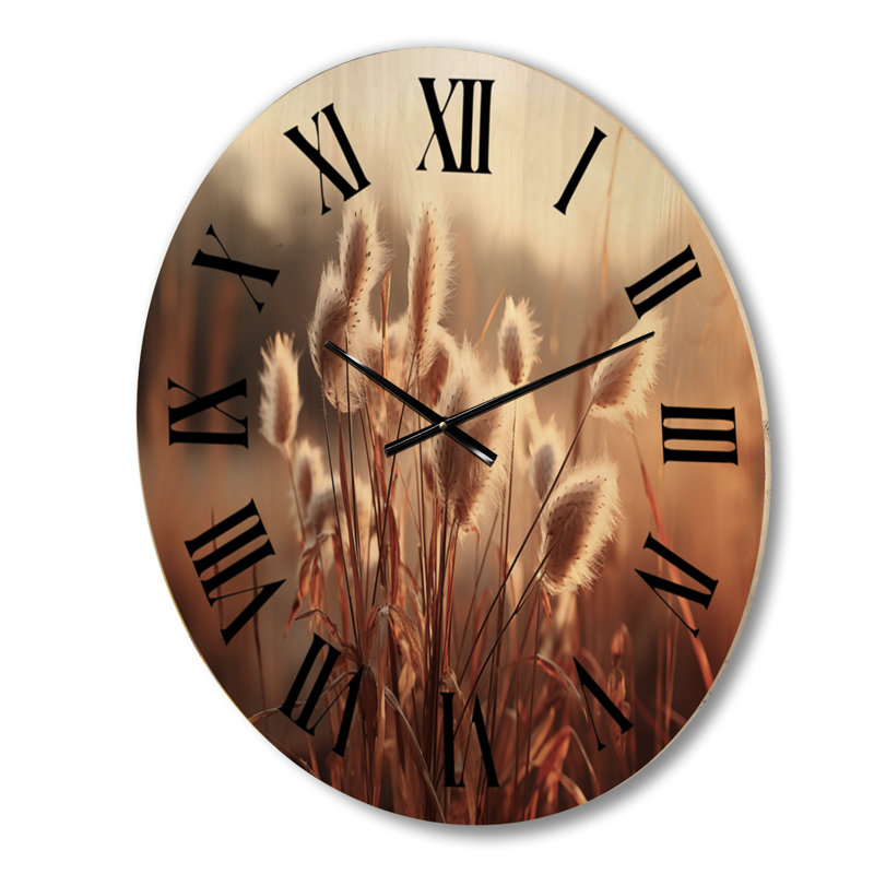 Horloge murale en bois massif Hima, Grand