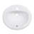 Ruvati 21 x 18 inch Drop In Topmount Bathroom Sink White Oval Porcelain Ceramic with Overflow
