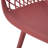 Poppy Chair For Outdoor Dining: , , Red Polypropylene, 23.14 In.D X 21.34 In.W 32.31 In.H, Modern Look Seating : Minimalist Design-1267515086