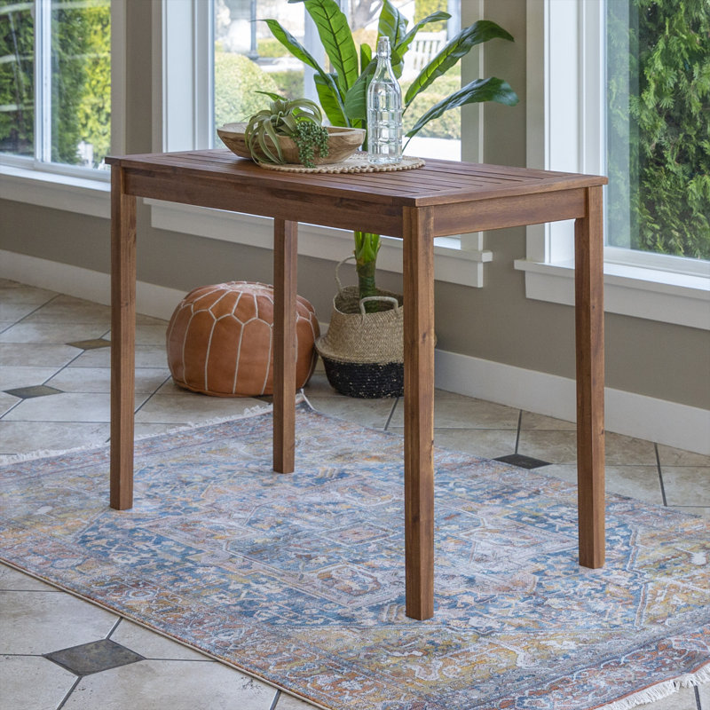 Table de bar Makayla, Brun